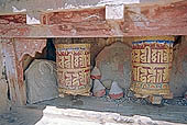 Ladakh - Lamayuru gompa, prayers wheels 